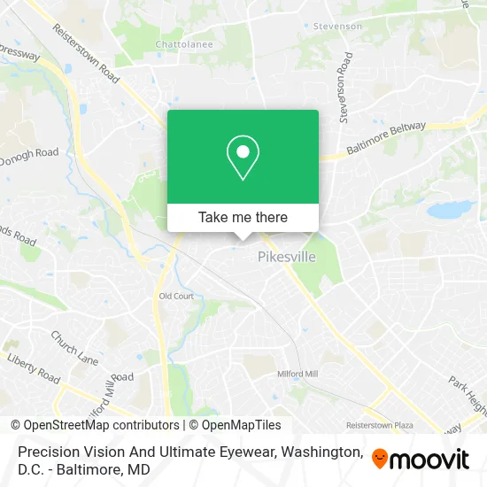 Precision Vision And Ultimate Eyewear map