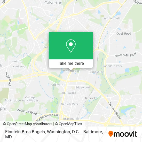 Einstein Bros Bagels map