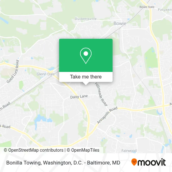 Bonilla Towing map