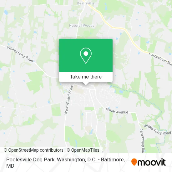 Poolesville Dog Park map