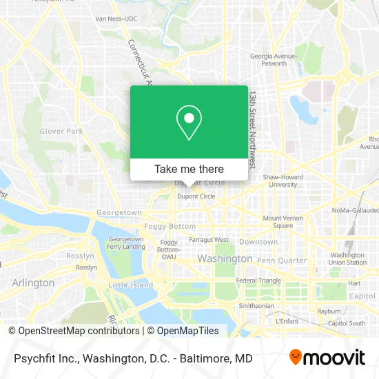 Psychfit Inc. map