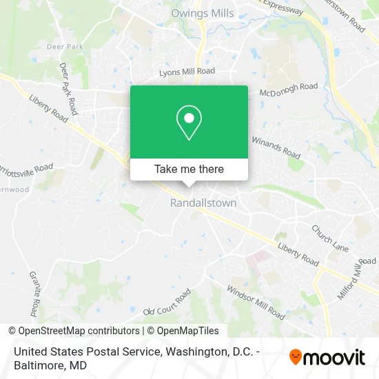 United States Postal Service map