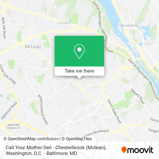 Call Your Mother Deli - Chesterbrook (Mclean) map