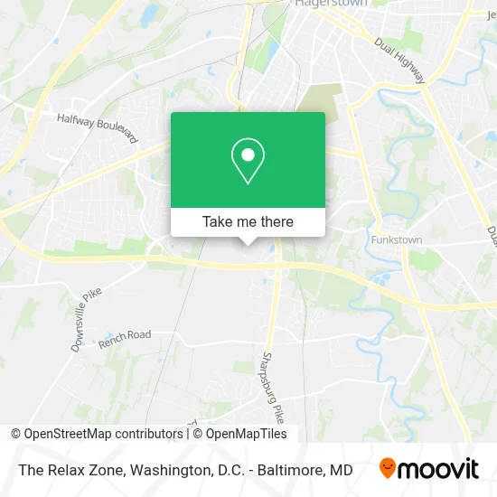 The Relax Zone map
