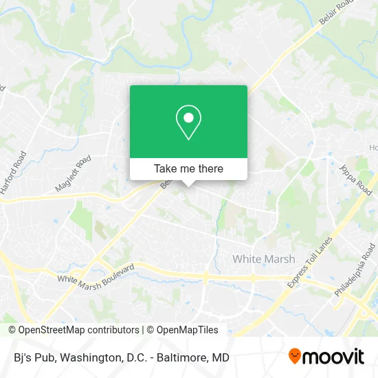 Bj's Pub map
