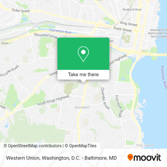 Western Union map