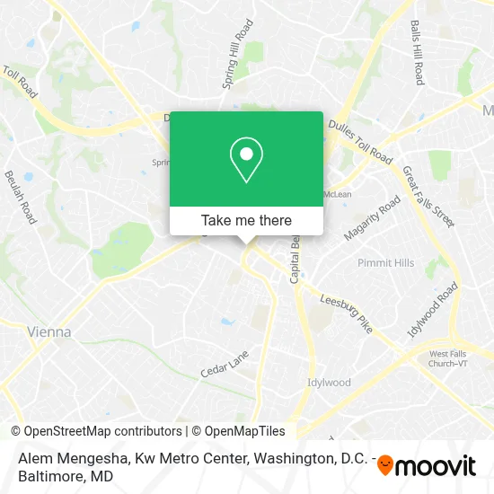Alem Mengesha, Kw Metro Center map