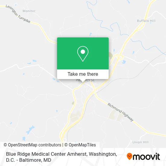 Blue Ridge Medical Center Amherst map