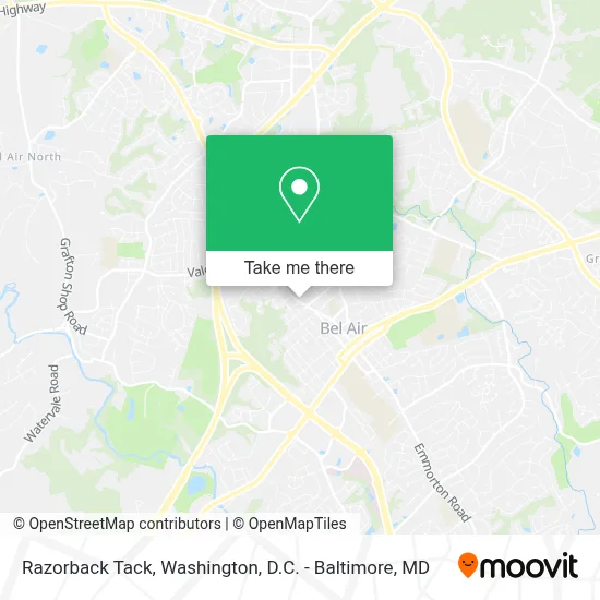 Razorback Tack map
