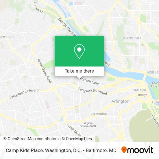 Camp Kids Place map