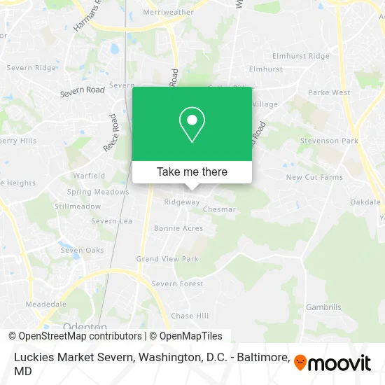 Luckies Market Severn map