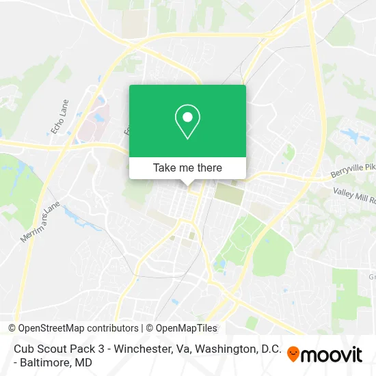Cub Scout Pack 3 - Winchester, Va map