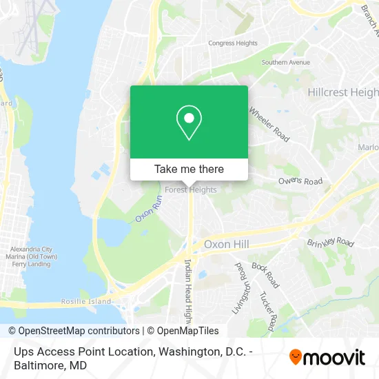 Ups Access Point Location map