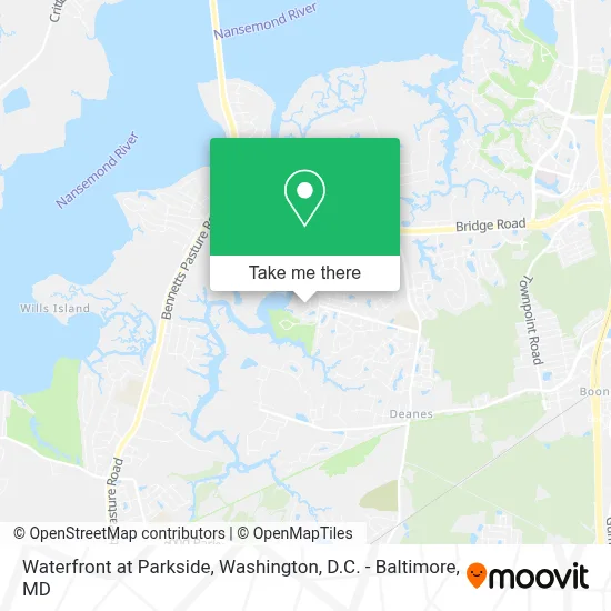 Waterfront at Parkside map