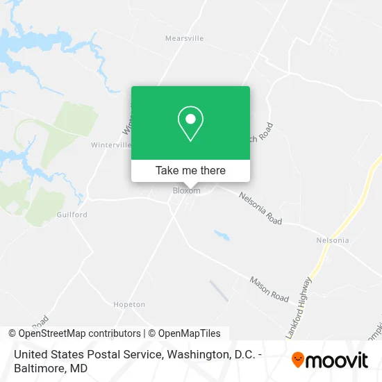 United States Postal Service map