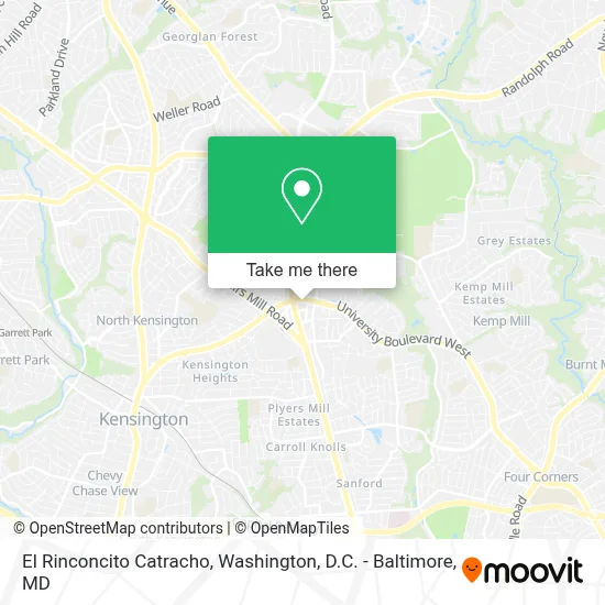 El Rinconcito Catracho map