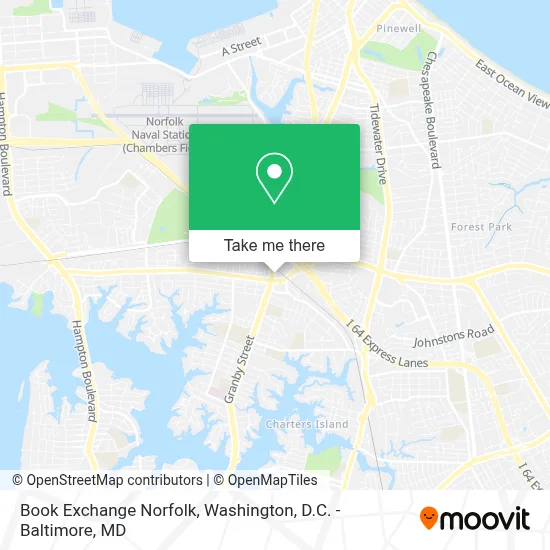 Book Exchange Norfolk map