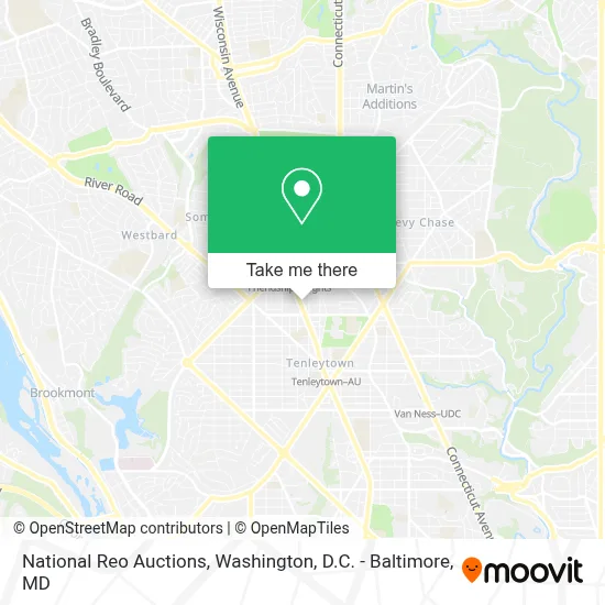 National Reo Auctions map