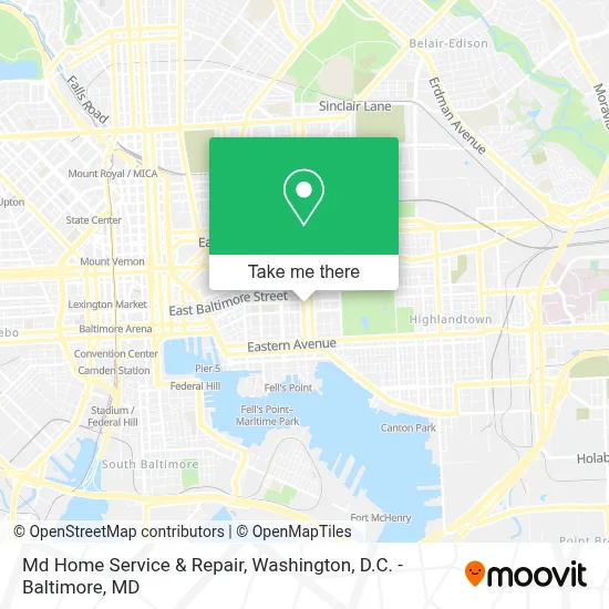 Md Home Service & Repair map