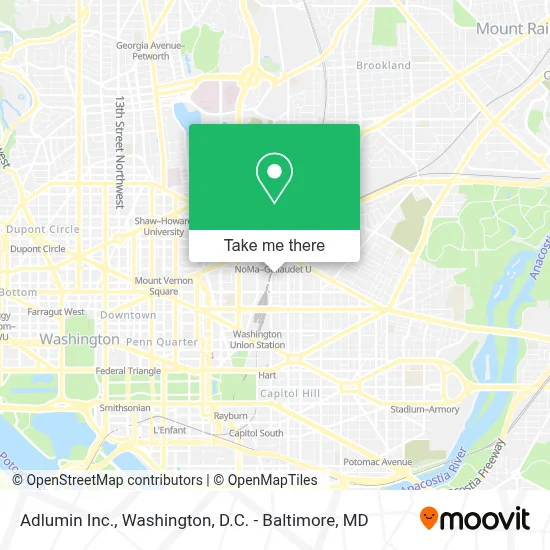 Adlumin Inc. map
