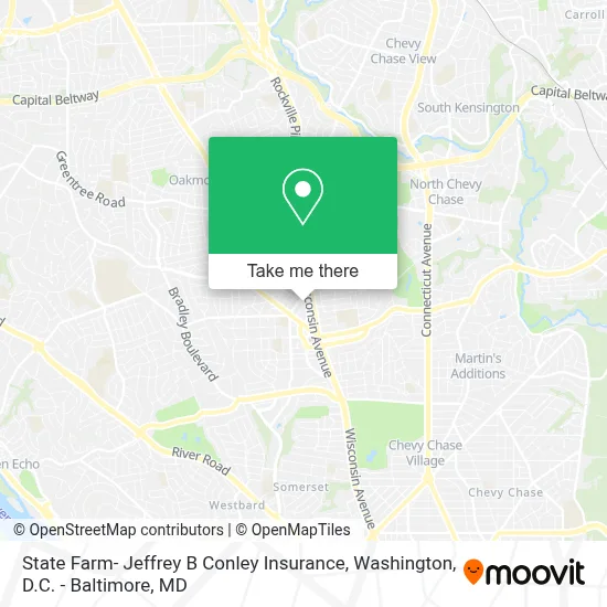 State Farm- Jeffrey B Conley Insurance map