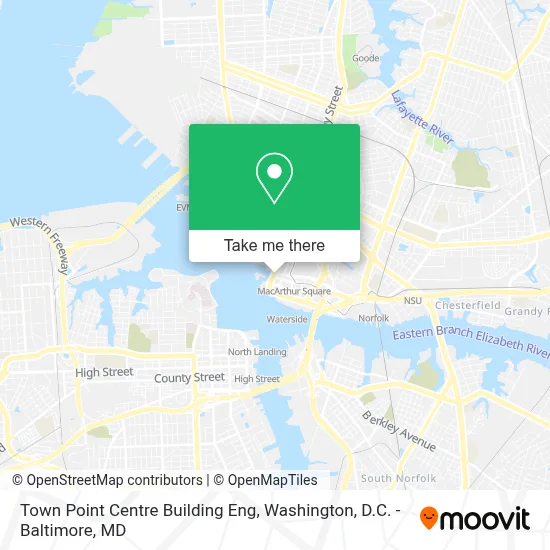 Town Point Centre Building Eng map