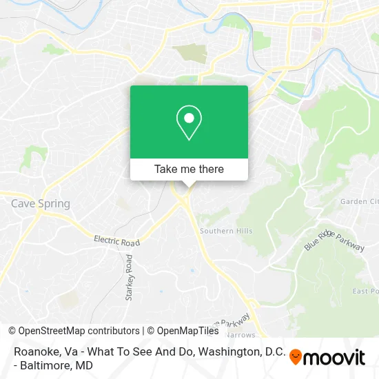 Roanoke, Va - What To See And Do map