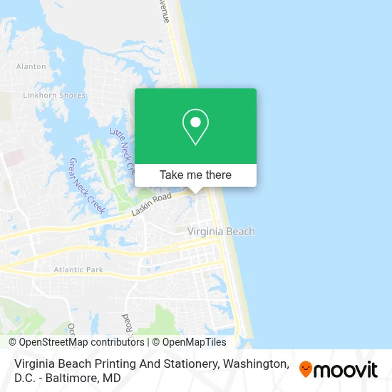 Virginia Beach Printing And Stationery map