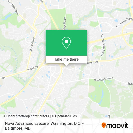 Nova Advanced Eyecare map