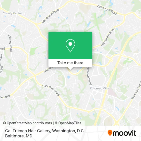 Gal Friends Hair Gallery map