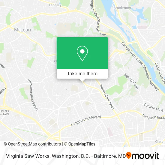Virginia Saw Works map