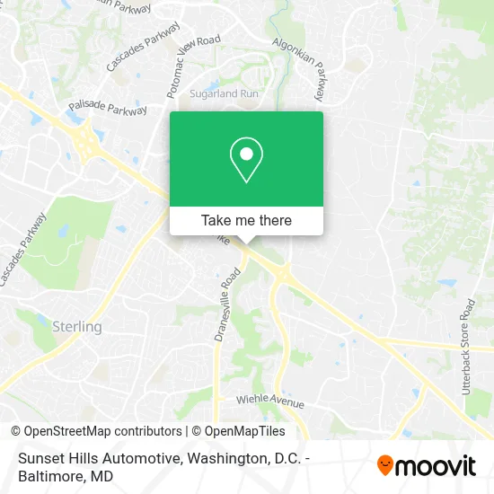 Sunset Hills Automotive map