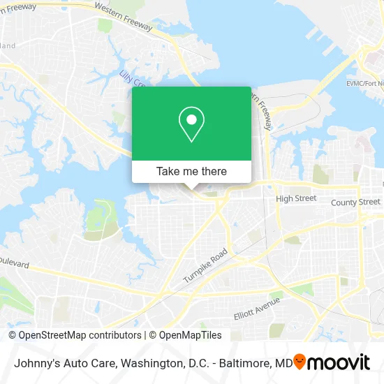 Johnny's Auto Care map