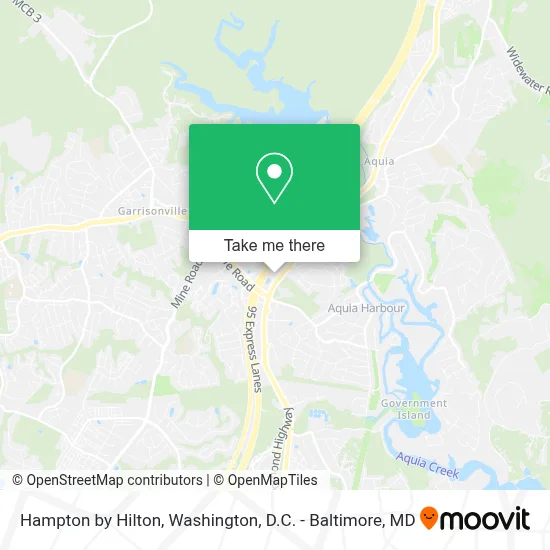 Hampton by Hilton map