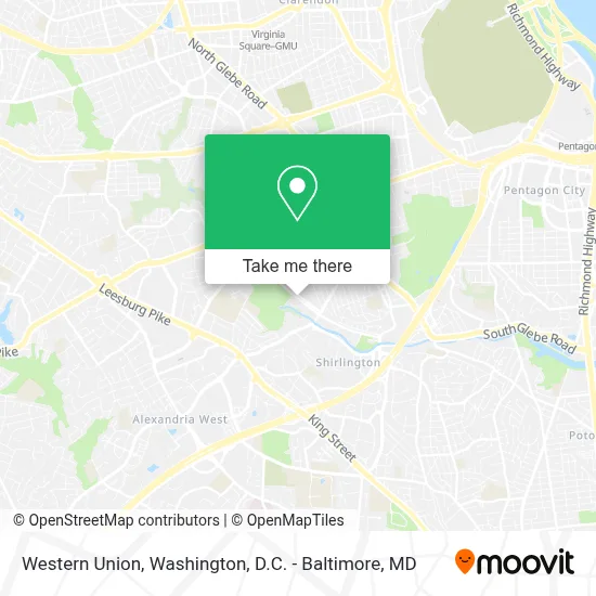 Western Union map