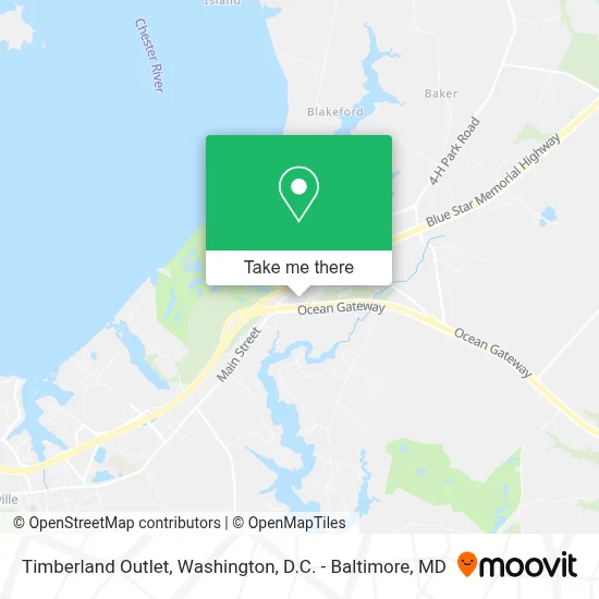 Timberland Outlet map