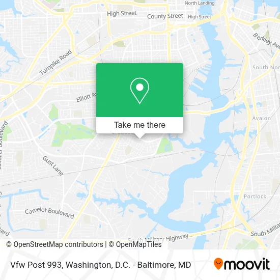 Vfw Post 993 map