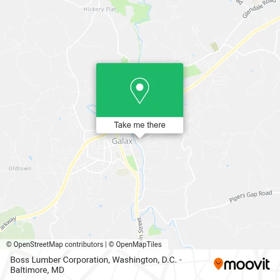 Boss Lumber Corporation map