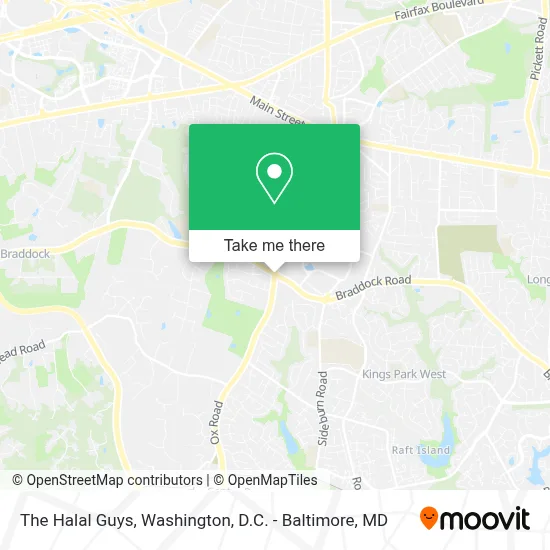 The Halal Guys map