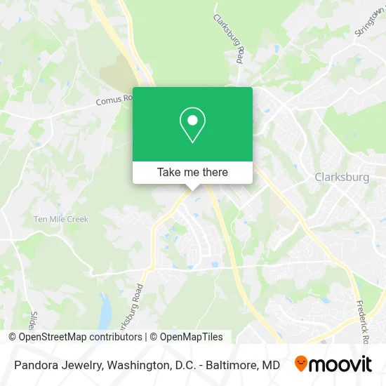 Pandora Jewelry map