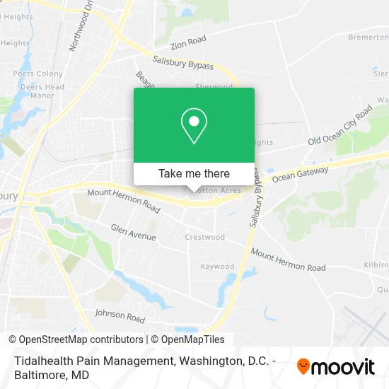 Tidalhealth Pain Management map