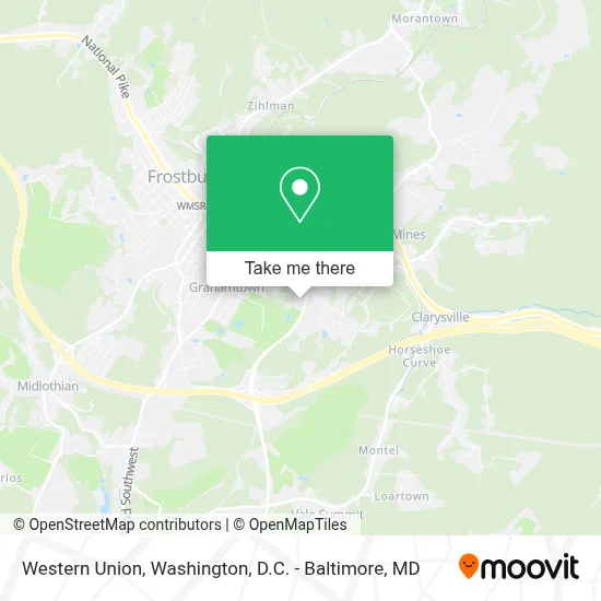Western Union map