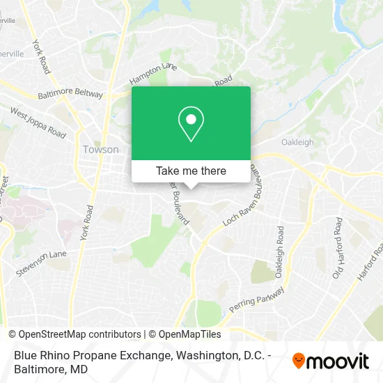 Blue Rhino Propane Exchange map