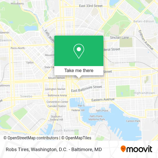 Robs Tires map