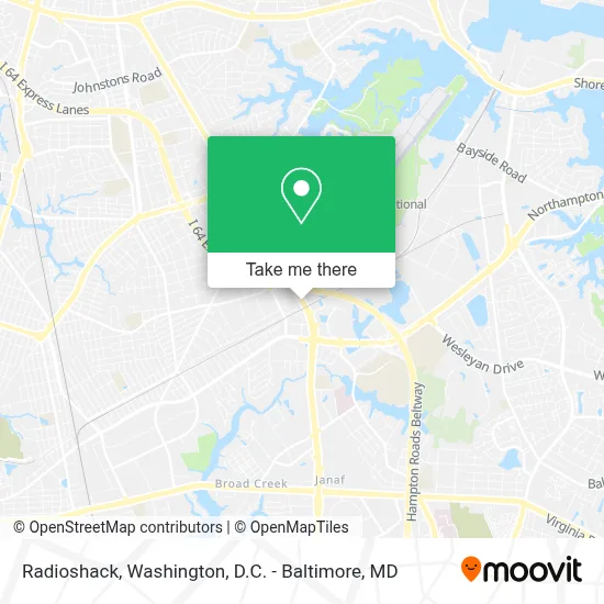 Radioshack map