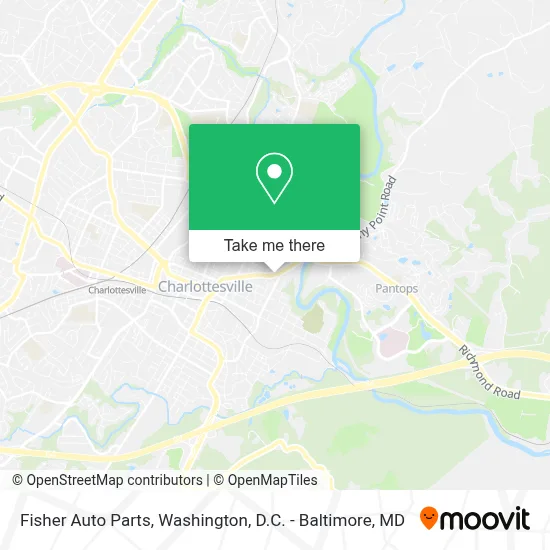 Fisher Auto Parts map