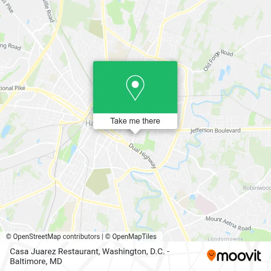 Casa Juarez Restaurant map