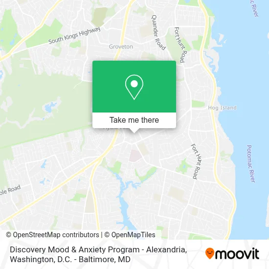 Discovery Mood & Anxiety Program - Alexandria map