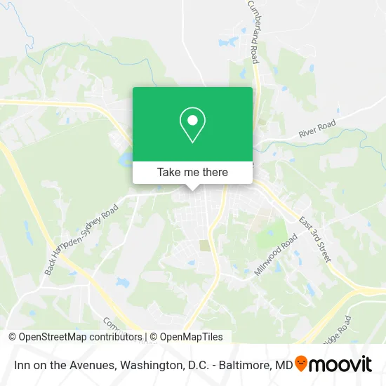 Inn on the Avenues map
