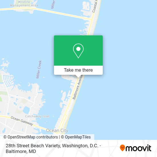 28th Street Beach Variety map